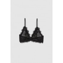 Anine Bing Lace With Trim Women's Bras Black