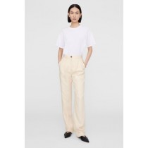 Anine Bing Jay Trouser Women's Pants Light Yellow Beige