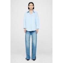 Anine Bing Mika Women's Shirts Blue