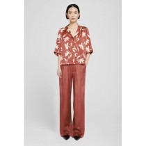 Anine Bing Row Women's Terracotta Daisy Print Shirts