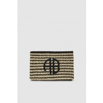 Anine Bing Rio Pouch Damen Tasche schwarz beige gestreift