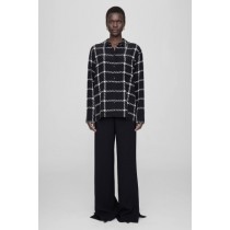 Anine Bing Aspen Damen Hemden Schwarz Weiß