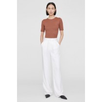 Anine Bing Caitlyn Terrakotta-Waffeloberteile für Damen