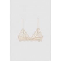 Anine Bing Spitze mit Besatz Damen BHs Beige