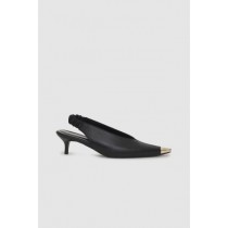 Anine Bing Nina mit Metallkappe Zehen Heels Frauen Schwarz