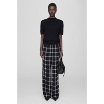 Anine Bing Owen Damen Hose Schwarz Weiß