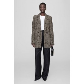 Anine Bing Diana Blazer Damen Creme Schwarz