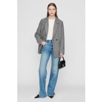 Anine Bing Fishbone Blazers Women Black White