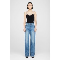 Anine Bing Via Bodysuit Women Black