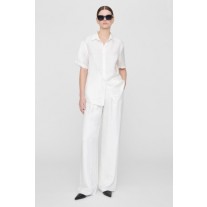Pantaloni de damă Anine Bing Carrie alb bej