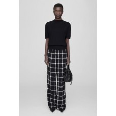 Pantalones Anine Bing Owen Mujer Negras Blancas 