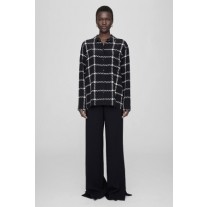 Anine Bing Aspen Chemises Femme Noir Blanc