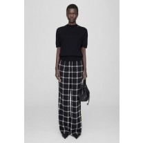 Pantalon Femme Anine Bing Owen Noir Blanc