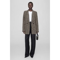 Anine Bing Diana Blazers Femme Crème Noir