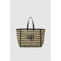 Sac Femme Anine Bing Grand Rio Tote Noir Beige Rayé