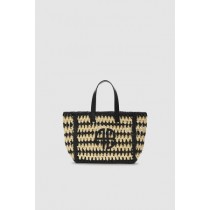 Sac Femme Anine Bing Small Rio Tote Noir Beige Rayé